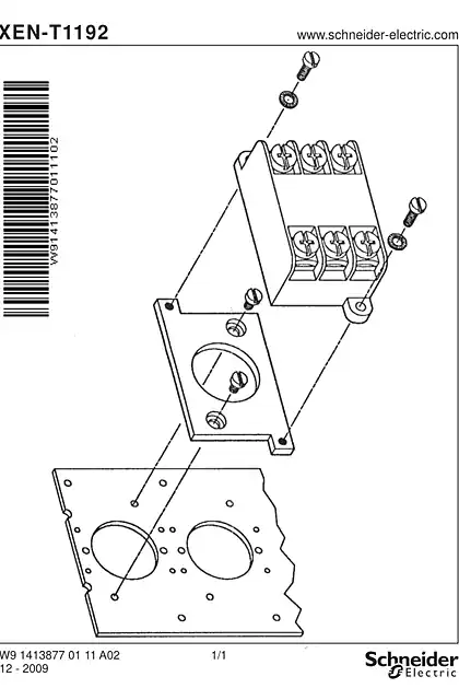 schneider施耐德XENT1192 Isolating switch slow break for front mounting